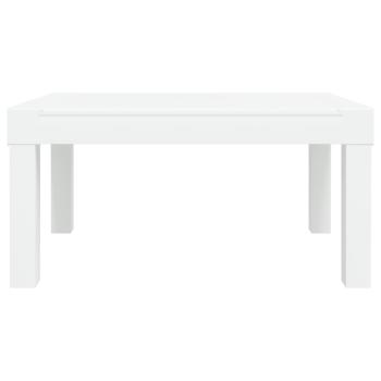 3-tlg. Garten-Lounge-Set mit Kissen Weiß PP