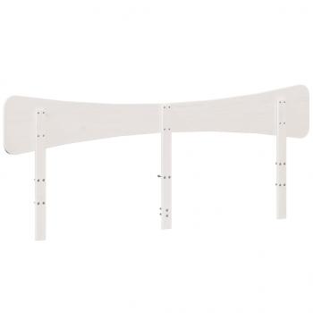 Kopfteil Weiß 200 cm Massivholz Kiefer