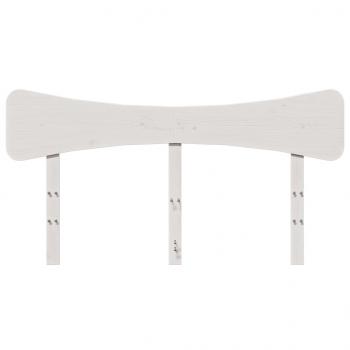 Kopfteil Weiß 150 cm Massivholz Kiefer