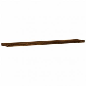 Wandregale 4 Stk. Räuchereiche 60x10x1,5 cm Holzwerkstoff