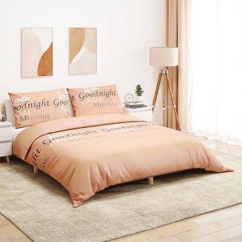 ARDEBO.de - Bettwäsche-Set Rosa 140x200 cm Baumwolle