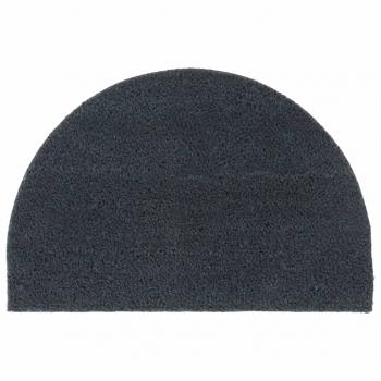 ARDEBO.de - Fußmatte Dunkelgrau Halbrund 40x60 cm Kokosfaser Getuftet
