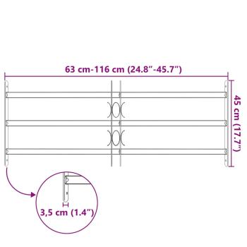 Fenstergitter Verstellbar mit 3 Querstäben 700-1050 mm
