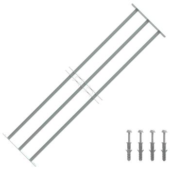Fenstergitter Verstellbar mit 3 Querstäben 1000-1500 mm