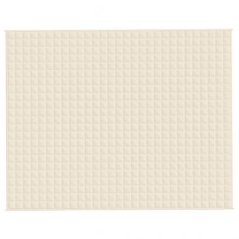 Gewichtsdecke Hellcreme 235x290 cm 11 kg Stoff