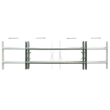 Fenstergitter Verstellbar für Fenster 2 Stk. 1000-1500 mm 