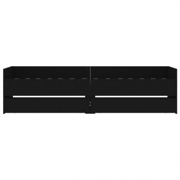 Bettgestell mit Schubladen Schwarz 90x200 cm