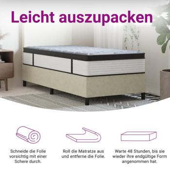Matratze Taschenfederkern Medium Plus 90x190 cm