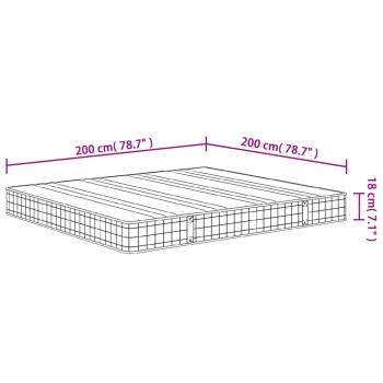 Matratze Bonnell-Federkern Mittel 200x200 cm