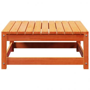 Gartenhocker Wachsbraun 70x70x30 cm Massivholz Kiefer