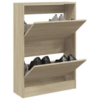 ARDEBO.de - Schuhschrank Sonoma-Eiche 60x21x87,5 cm Holzwerkstoff