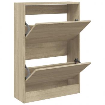 Schuhschrank Sonoma-Eiche 60x21x87,5 cm Holzwerkstoff