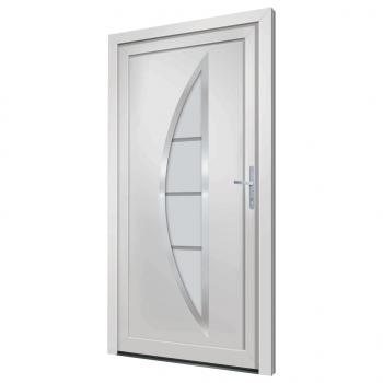 Haustür Weiß 98x208 cm PVC