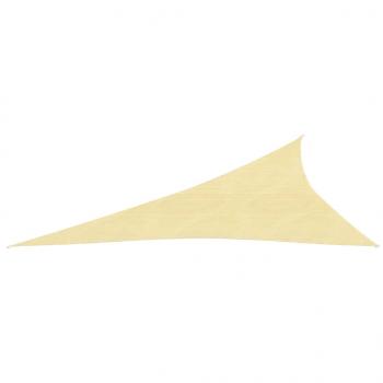 Sonnensegel 160 g/m² Beige 3x4x5 m HDPE