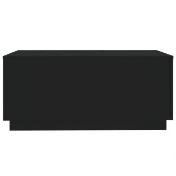 Couchtisch mit LED-Leuchten Schwarz 90x50x40 cm