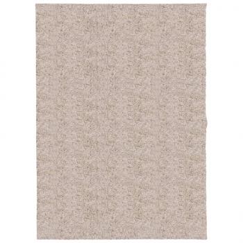 Shaggy-Teppich PAMPLONA Hochflor Modern Beige 140x200 cm
