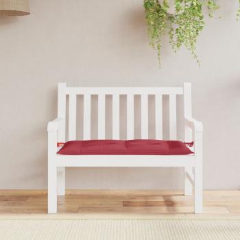 ARDEBO.de - Gartenbank-Auflage Weinrot 110x50x7 cm Oxford-Gewebe