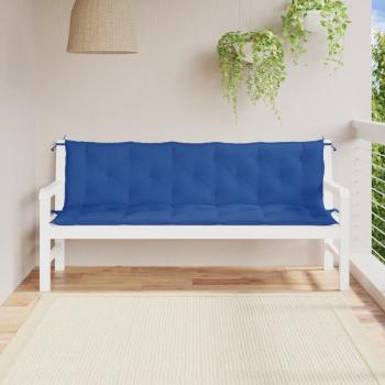 ARDEBO.de - Gartenbank-Auflagen 2 Stk. Blau 180x50x7 cm Oxford-Gewebe