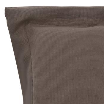 Gartenstuhlauflagen für Hochlehner 2Stk. Taupe 120x50x3cm Stoff