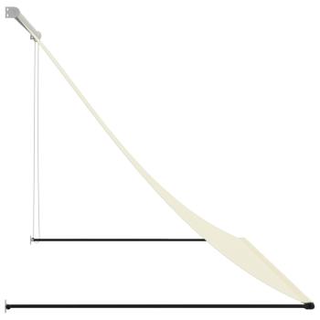 Markise Einziehbar Creme 200x150 cm Stoff und Stahl