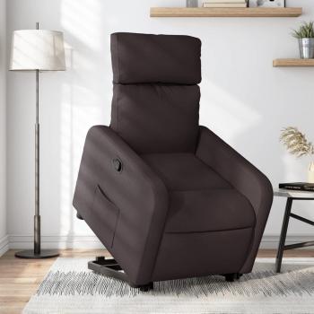ARDEBO.de - Relaxsessel mit Aufstehhilfe Dunkelbraun Stoff