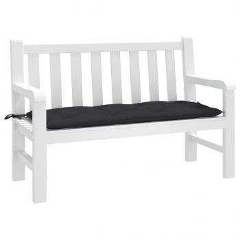 ARDEBO.de - Gartenbank-Auflage Schwarz 120x50x7 cm Oxford-Gewebe