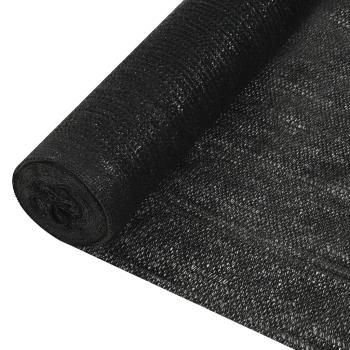ARDEBO.de - Zaunblende Schwarz 2x10 m HDPE 150 g/m² 