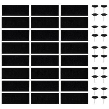 Fliegengitter-Türvorhänge 2 Stk. Magnet Schwarz 220x130 cm