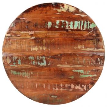 ARDEBO.de - Tischplatte Ø 70x2,5 cm Rund Altholz Massiv