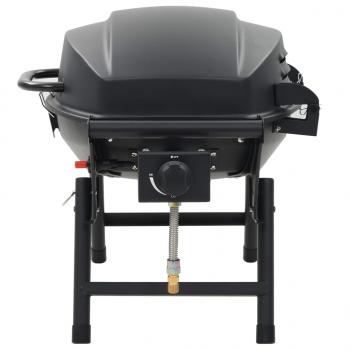 Tragbarer Gasgrill mit Kochzone Schwarz