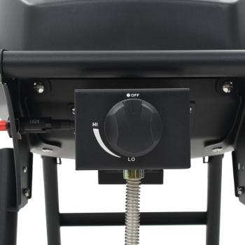 Tragbarer Gasgrill mit Kochzone Schwarz