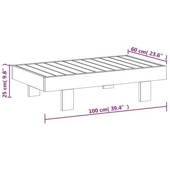 ARDEBO.de - 3-tlg. Garten-Lounge-Set mit Dunkelgrauen Kissen Massivholz