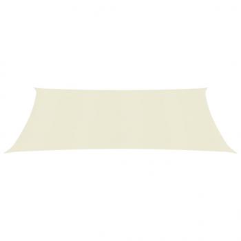 Sonnensegel 160 g/m² Creme 3,5x5 m HDPE   