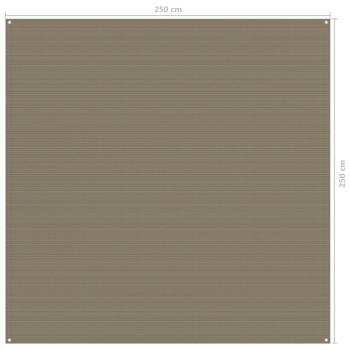 Zeltteppich 250x250 cm Taupe