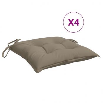 Palettenkissen 4 Stk. Taupe 50x50x7 cm Oxford-Gewebe