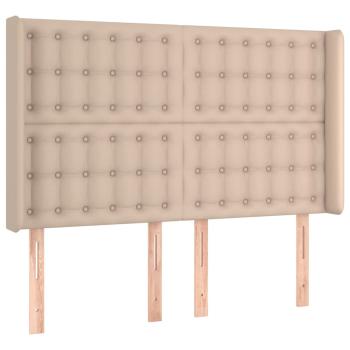 Boxspringbett mit Matratze & LED Cappuccino-Braun 140x190cm