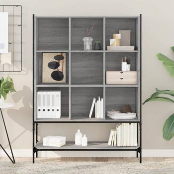 Bücherregal Grau Sonoma 102x30x141,5 cm Holzwerkstoff