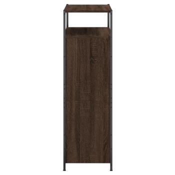 Schuhschrank Braun Eichen-Optik 75x34x112 cm Holzwerkstoff