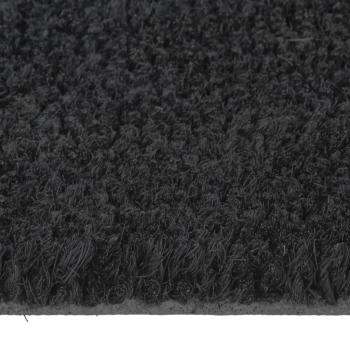 Fußmatte Schwarz 90x150 cm Kokosfaser Getuftet