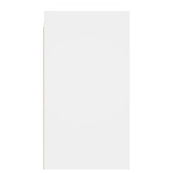 Wandschrank mit Glastüren Weiß 68x37x68,5 cm