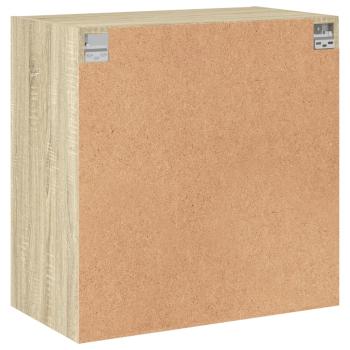 Wandschrank mit Glastüren Sonoma-Eiche 68x37x68,5 cm