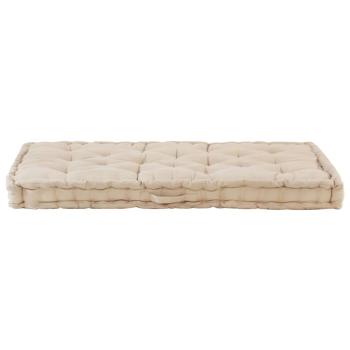 Palettenauflagen 2 Stk. Baumwolle Beige