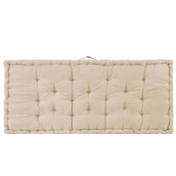 Palettenauflagen 2 Stk. Baumwolle Beige