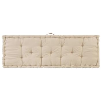 Palettenauflagen 2 Stk. Baumwolle Beige