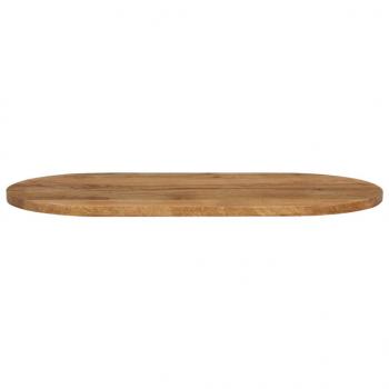 Tischplatte 120x50x3,8 cm Oval Massivholz Mango