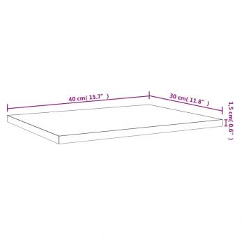 Wandregale 4 Stk. Grau Sonoma 40x30x1,5 cm Holzwerkstoff