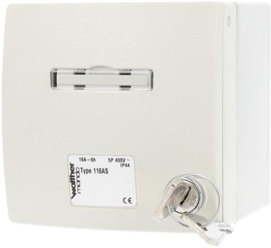 WALTHER 116AS CEE-MONDO Wandsteckdose 16A 5P 400V