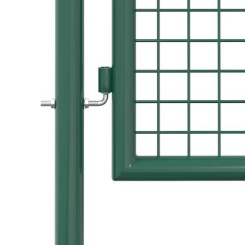 Zauntor Stahl 100 x 75 cm Grün