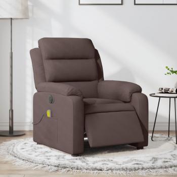 ARDEBO.de - Massagesessel Elektrisch Dunkelbraun Stoff