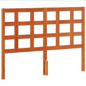 Kopfteil Wachsbraun 135 cm Massivholz Kiefer